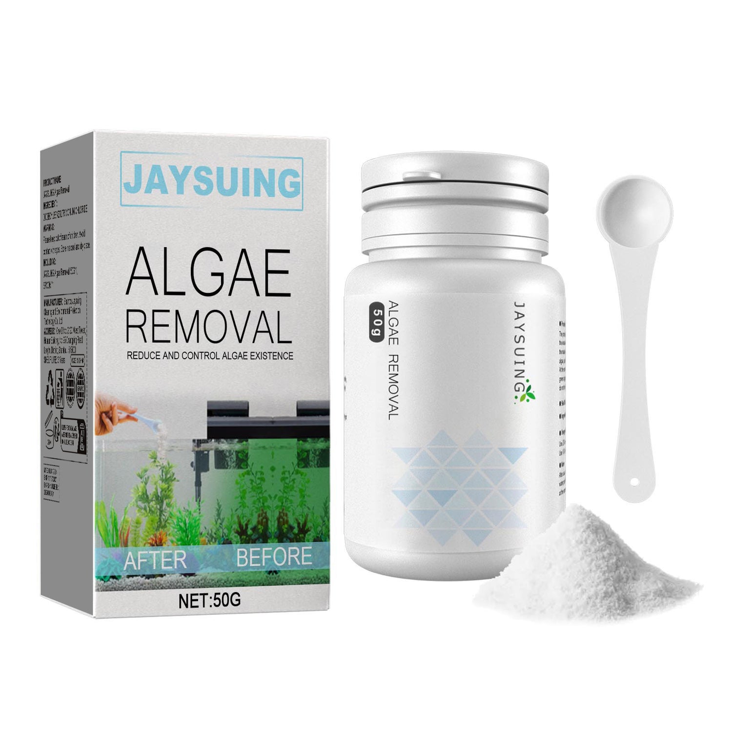 Jaysuing Algae Removal, Remove Green Water Remove Moss Agent Fish Tank Remove Moss Agent Aquarium Remove Algae Potion