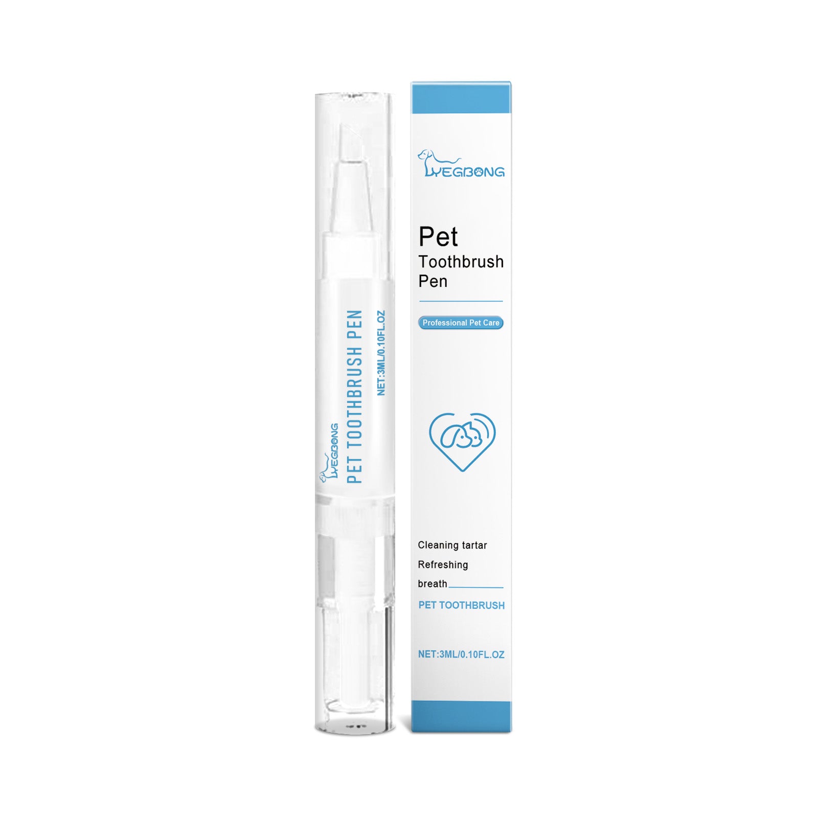 Yegbong Pet Tooth Cleaning Care Brush Oral Teeth Cleaning Tartar Clean And Fresh Care
