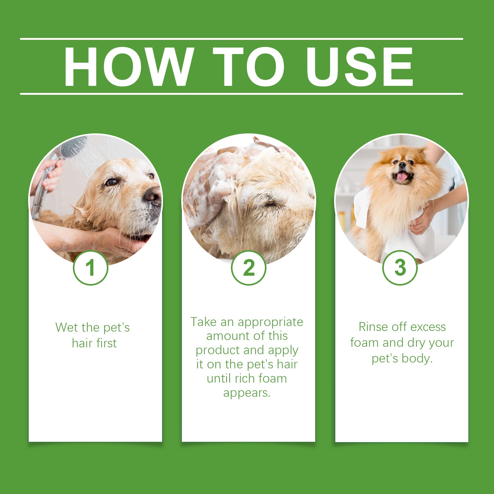 Yegbong Pet Wash & Care 2-In-1 Dog & Cat Stay Fragrant Body Wash Pet Hair Cleaning Body Wash