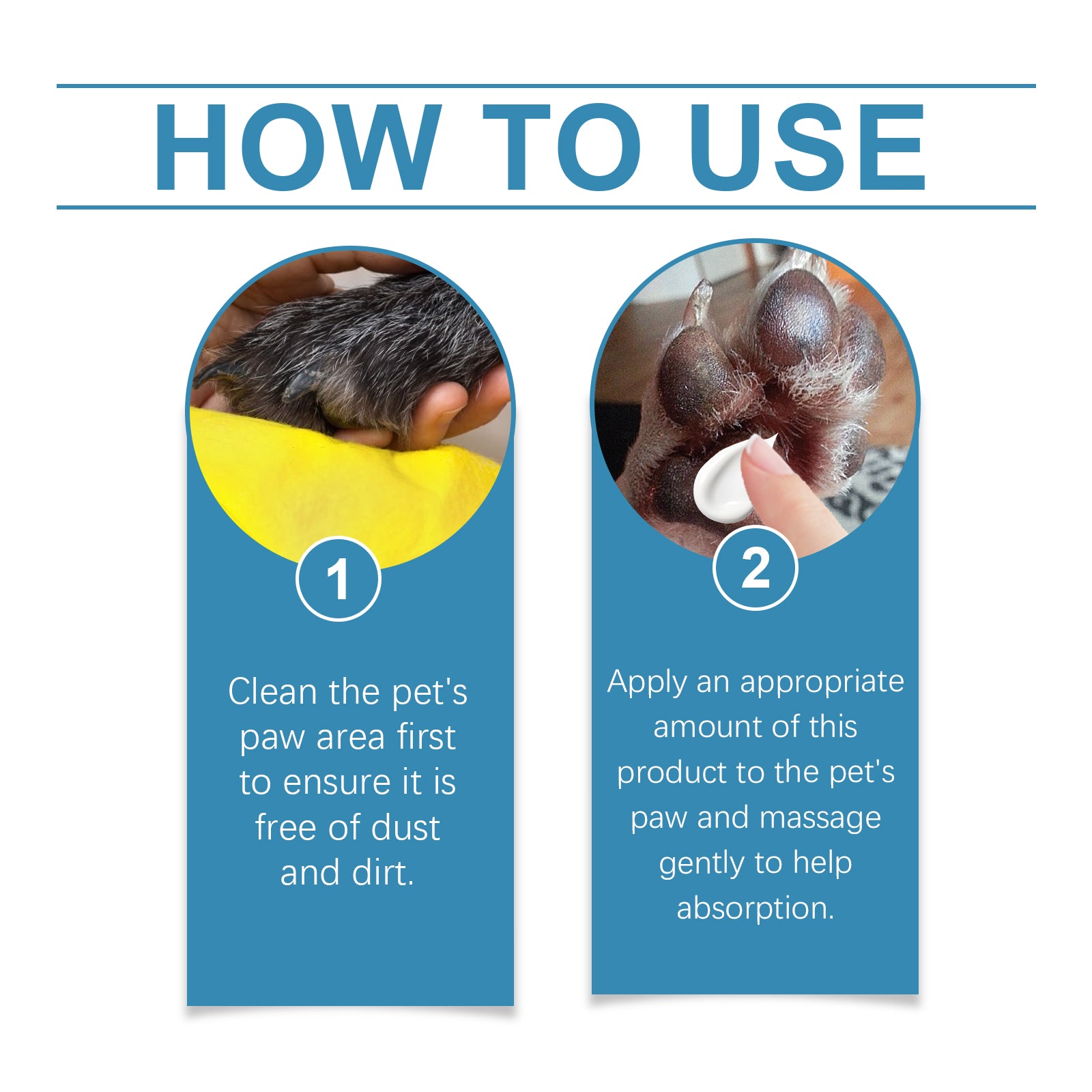 Yegbong Pet Paw Care Cream For Dogs And Cats Deep Moisturizing Foot Care Cream For Soles And Pads