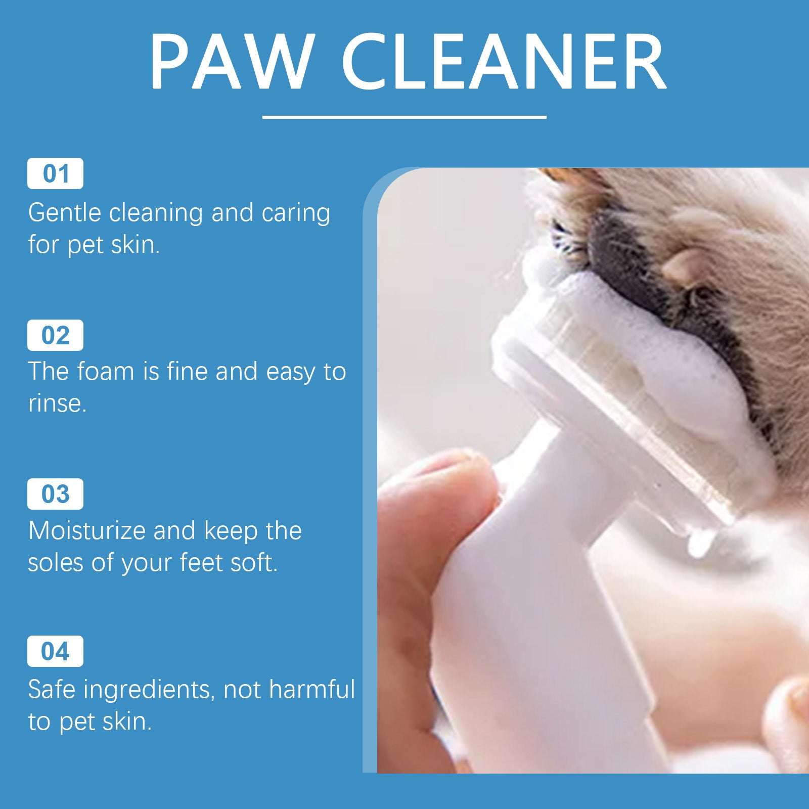 Yegbong Pet Foot Cleaner Dog And Cat Wash Paws Foot Cleaner Foot Care Foam