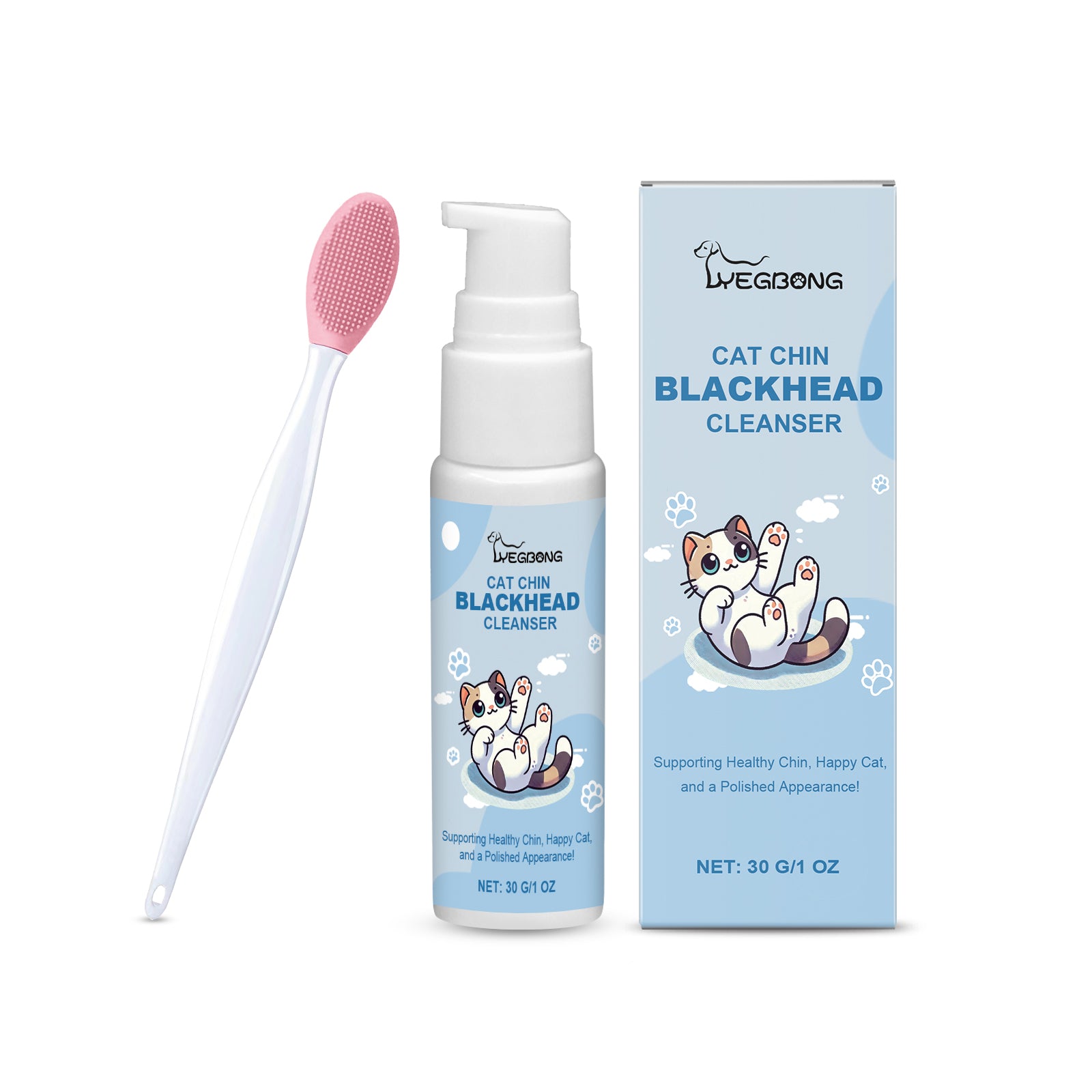 Yegbong Pet Oral Care Set Gentle Cleaning Decontamination Maintenance Cleaning Solution For Cats And Dogs