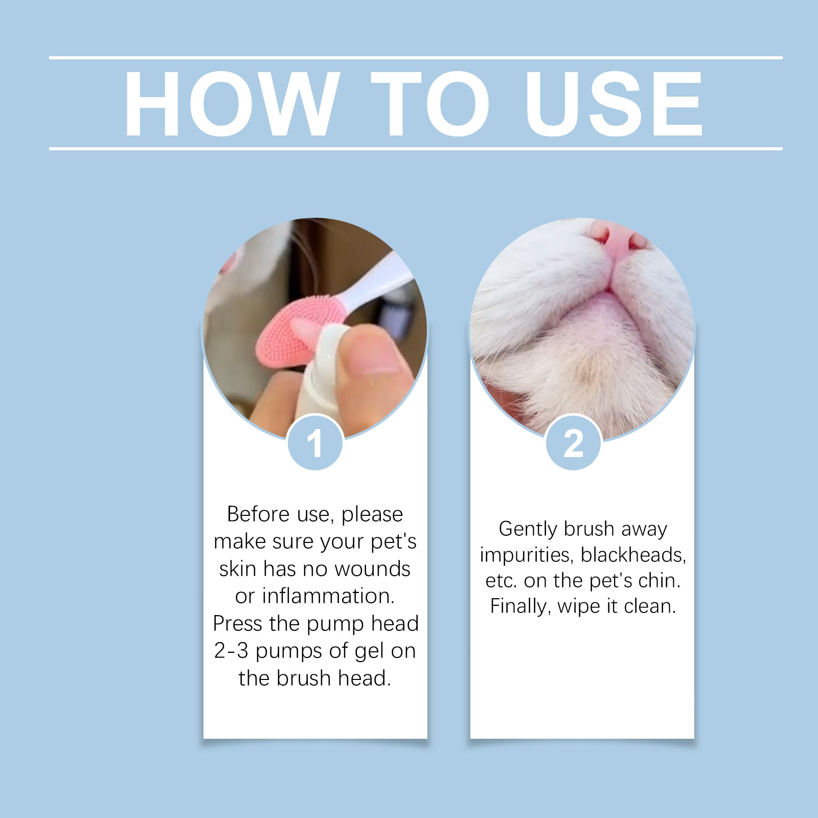 Yegbong Pet Oral Care Set Gentle Cleaning Decontamination Maintenance Cleaning Solution For Cats And Dogs