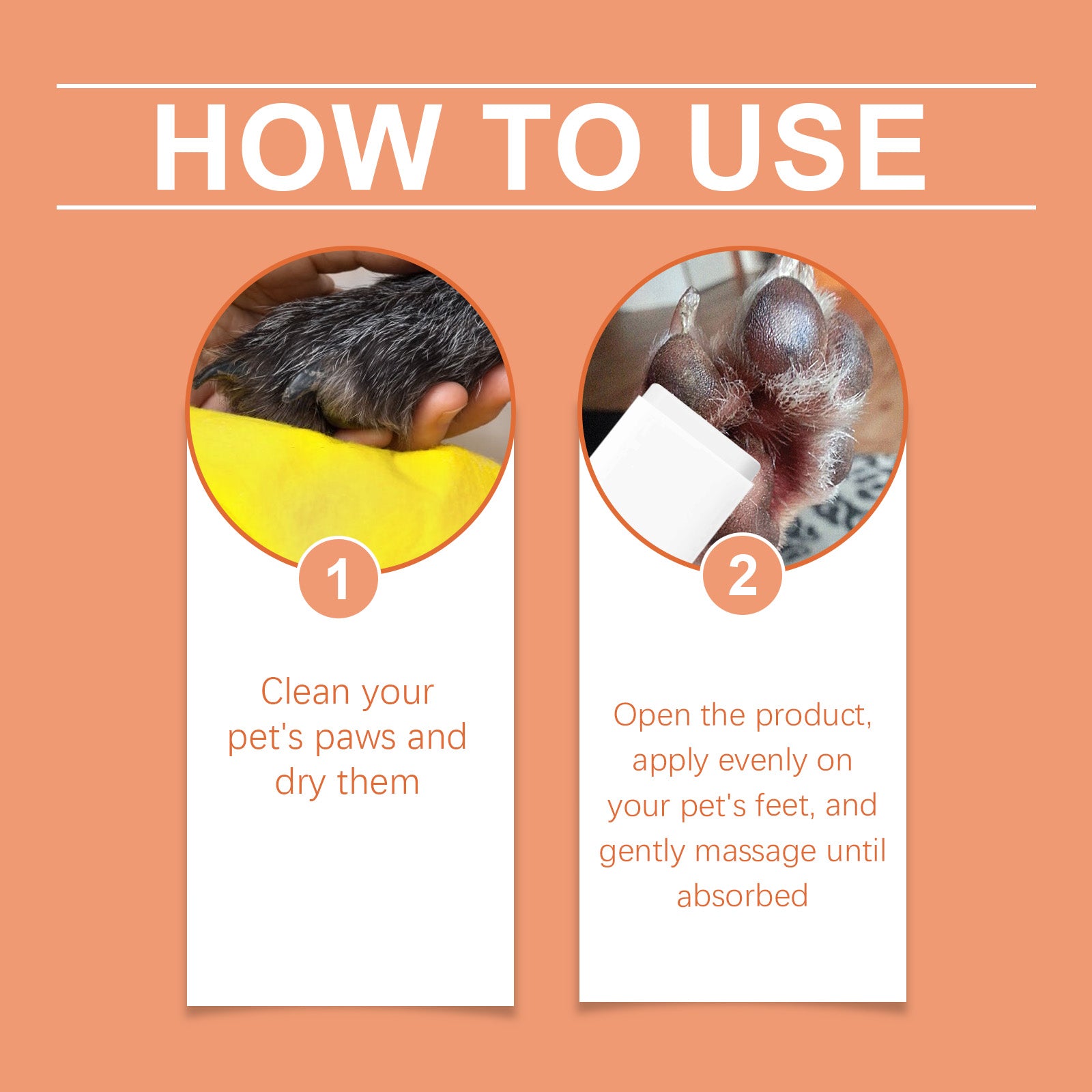 Yegbong Pet Anti-Crack Paw Care Cream, Pet Paw Moisturizing Care Anti-Crack Soft Foot Paw Care Cream