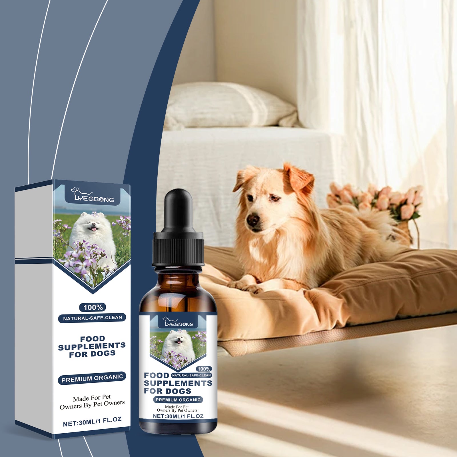 Yegbong Food Supplement For Dogs, Immune-Boosting Healthy Dietary Supplement For Dogs