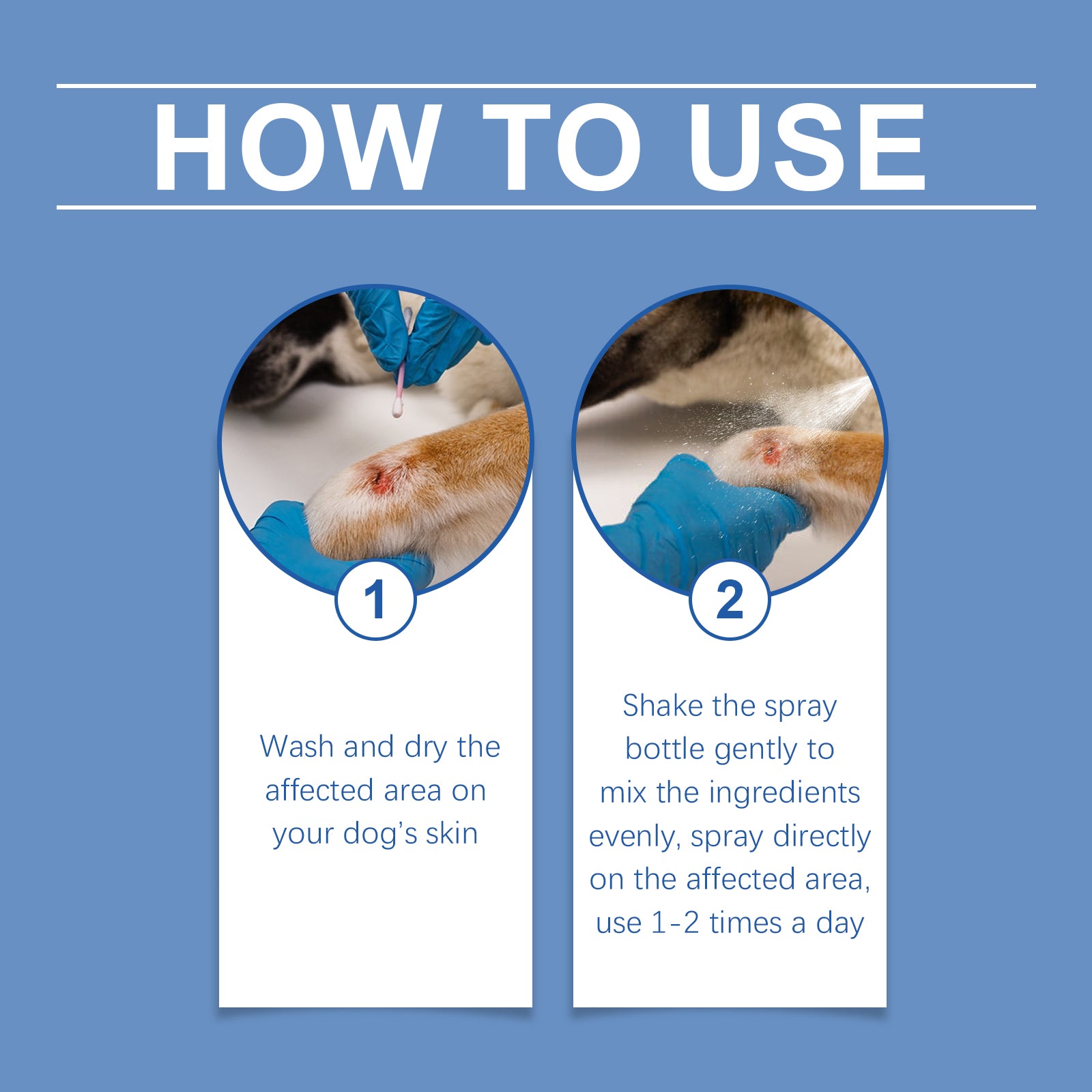 Yegbong Dog Care Spray, Clean Dog Care Pet Plant Essence Skin Care Spray