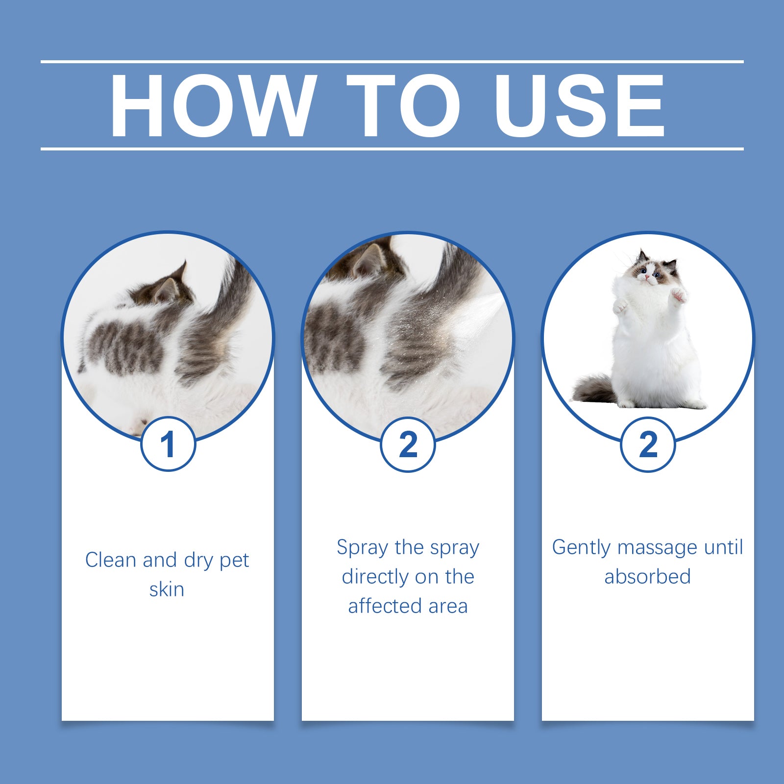 Yegbong Cat Anal Gland Odor Removal Spray, Fresh Odor Removal After Cleaning Spray For Cats