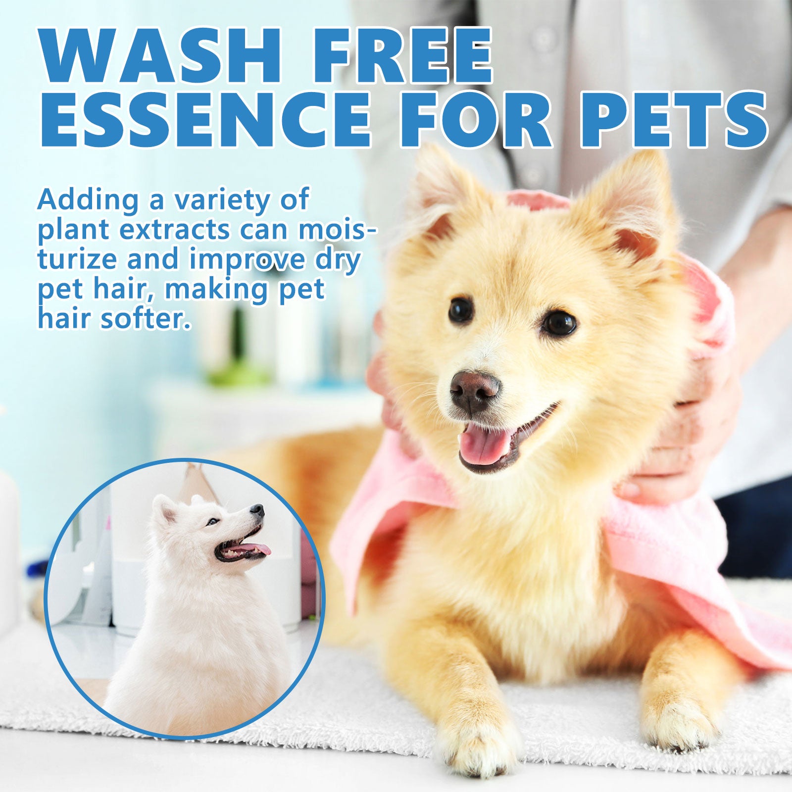 Yegbong Pet Leave-In Serum For Cats And Dogs Fluffy, Soft And Fragrant Hair Care Serum