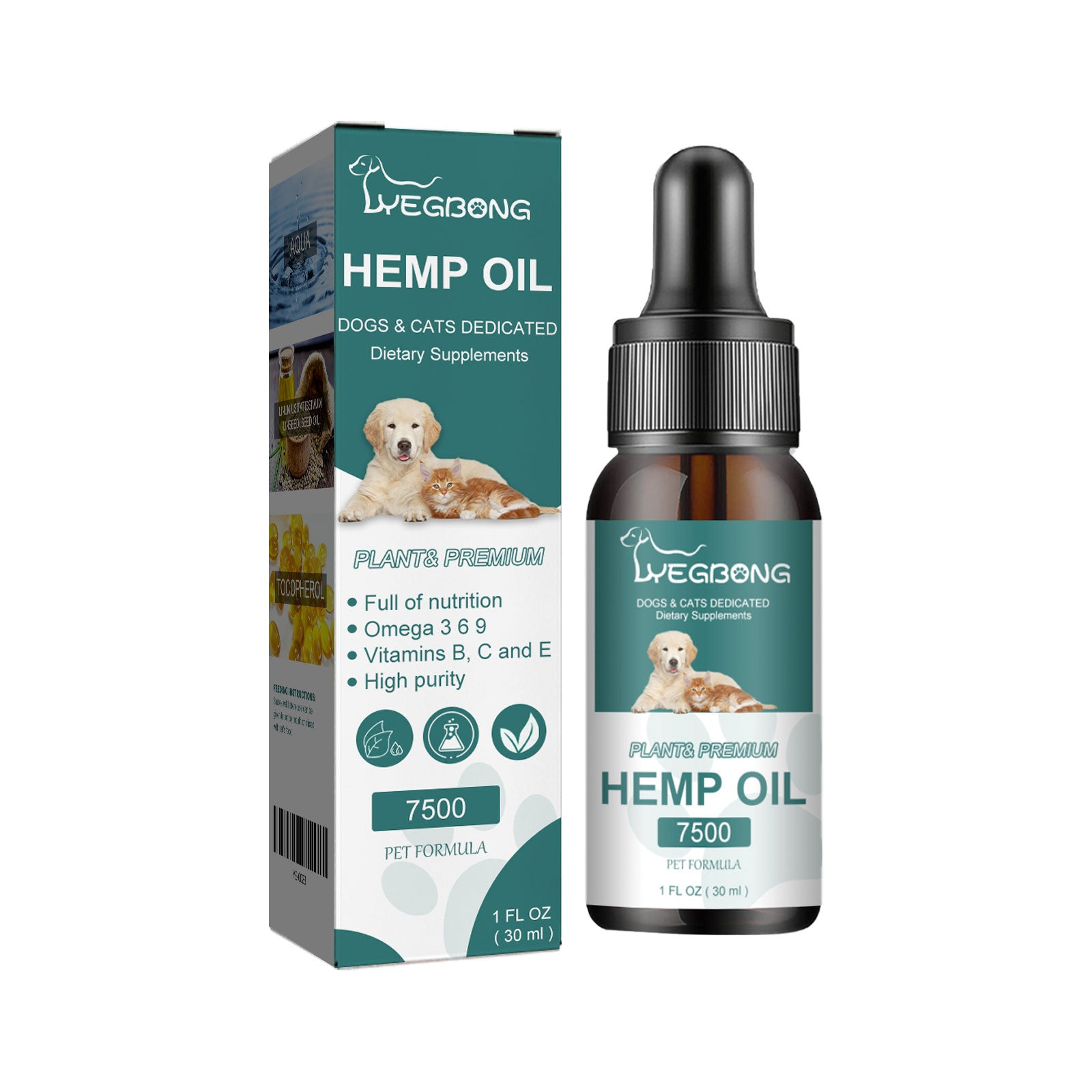 Yegbong Pet Care Oil Pet Cat And Dog Body Care Topical Moisturizing Massage Repair Essential Oil