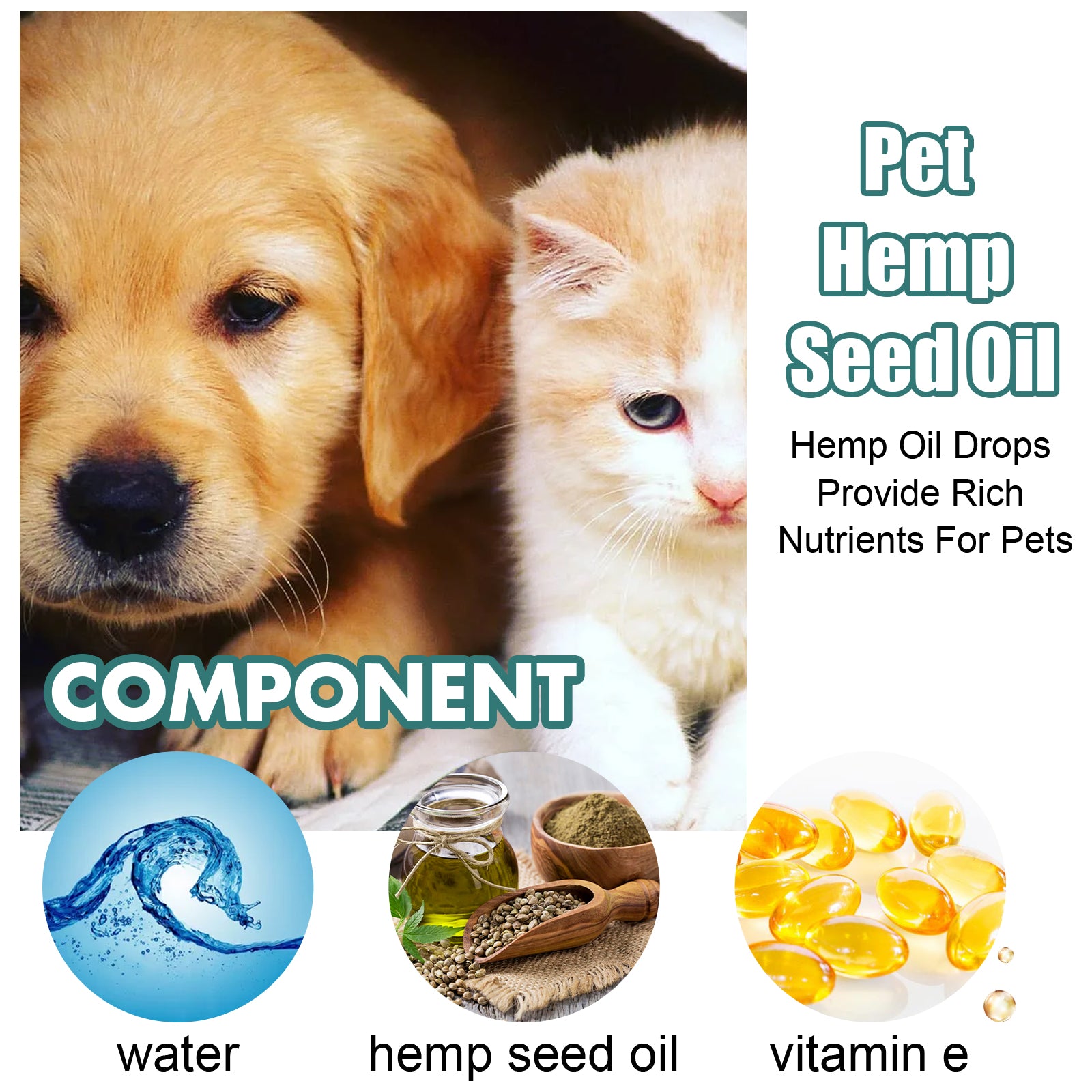 Yegbong Pet Care Oil Pet Cat And Dog Body Care Topical Moisturizing Massage Repair Essential Oil