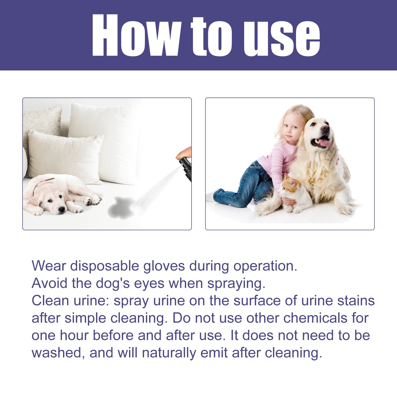Yegbong Pet Deodorant Spray To Remove Odors, Dogs And Cats To Remove Urine Odor Body Odor Feces Smell Clean Air