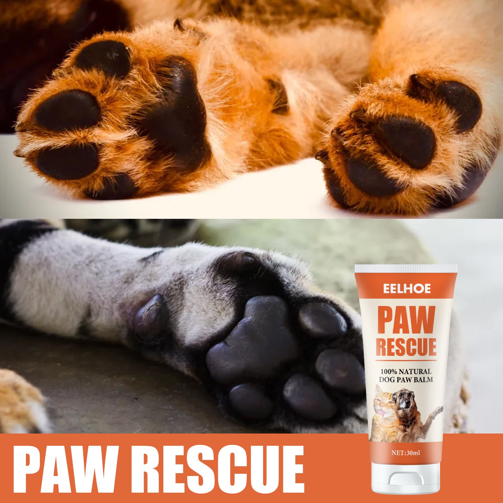 Yegbong Pet Foot Care Cream For Animals, Cats, Dogs And Paws Foot Care Cream For Soles And Pads