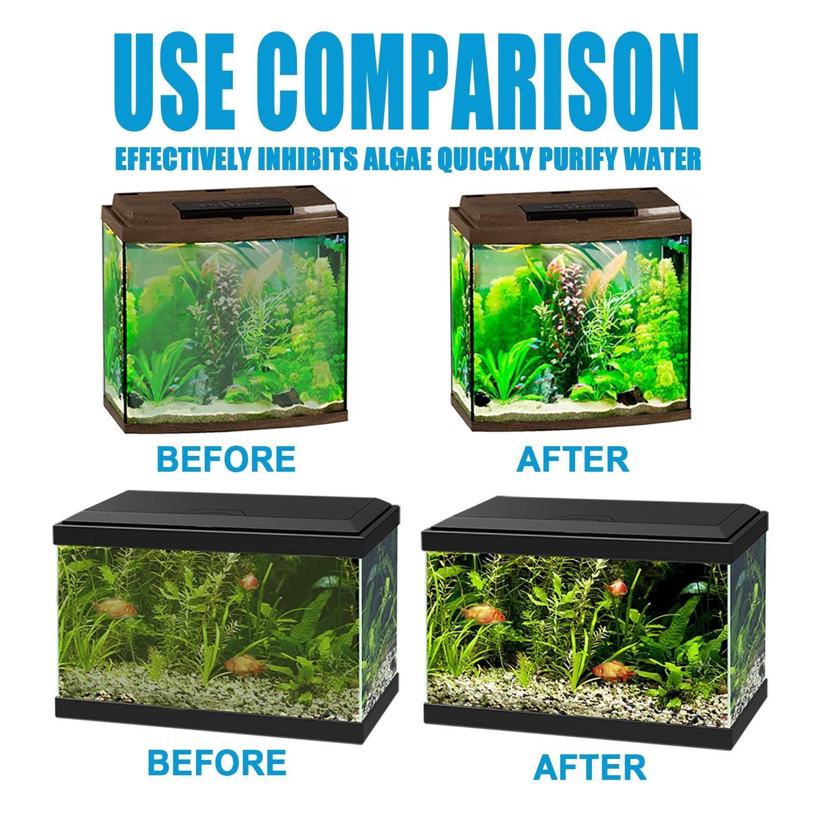 Jaysuing Algae Removal, Remove Green Water Remove Moss Agent Fish Tank Remove Moss Agent Aquarium Remove Algae Potion