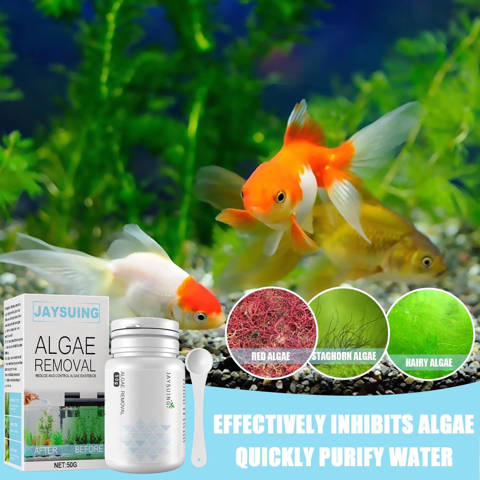 Jaysuing Algae Removal, Remove Green Water Remove Moss Agent Fish Tank Remove Moss Agent Aquarium Remove Algae Potion