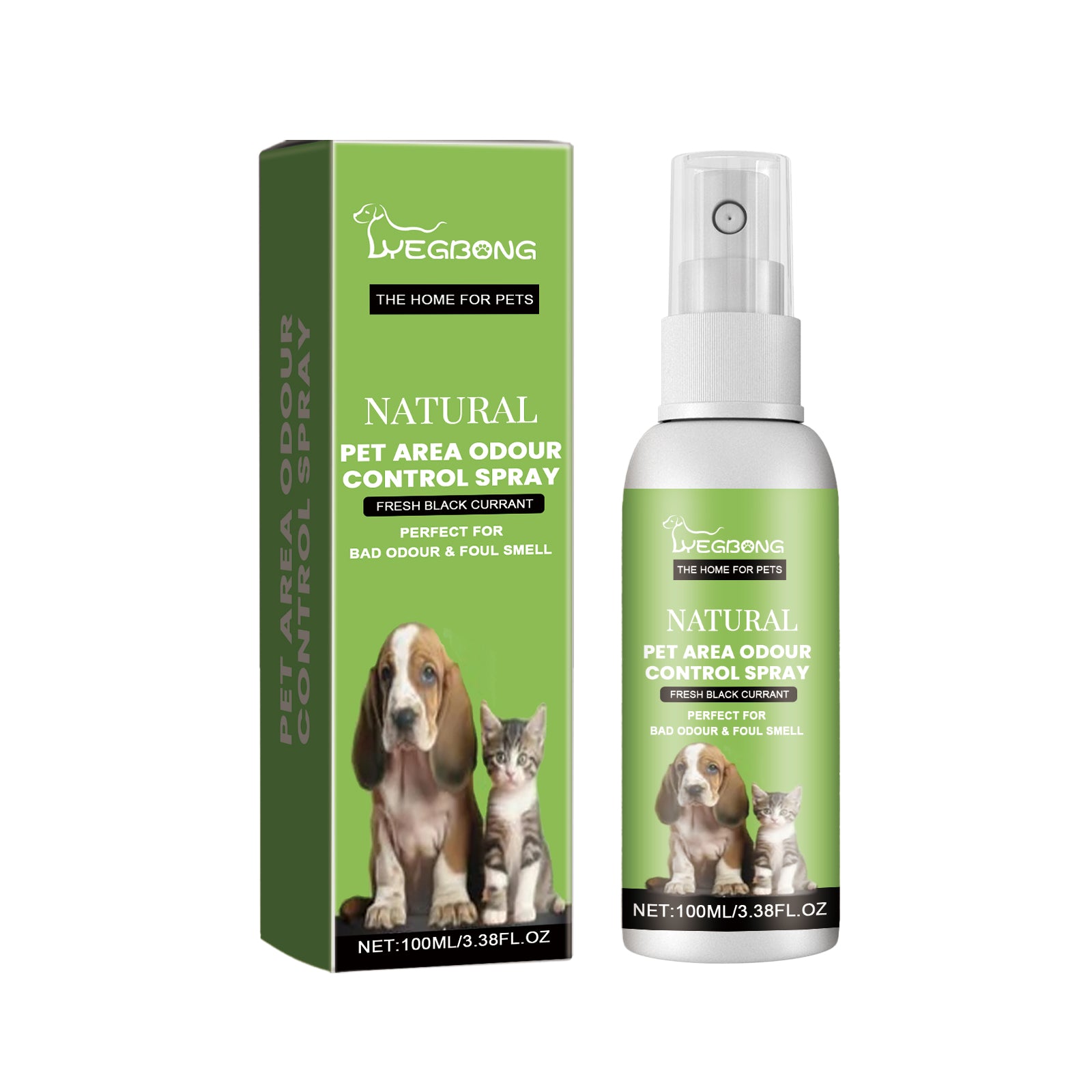 Yegbong Pet Odor Spray, Indoor Pet Area Odor Cleaning And Fragrance Lasting Guardian Refreshing Spray