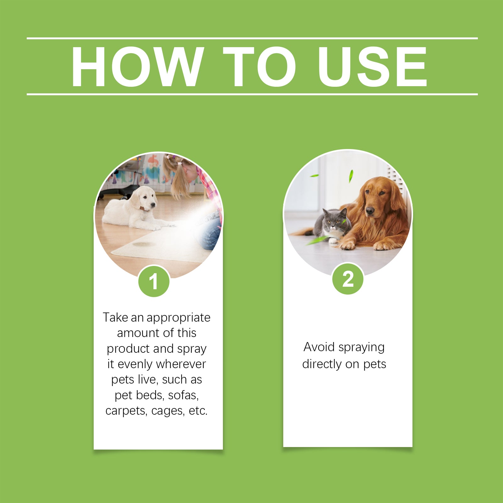 Yegbong Pet Odor Spray, Indoor Pet Area Odor Cleaning And Fragrance Lasting Guardian Refreshing Spray