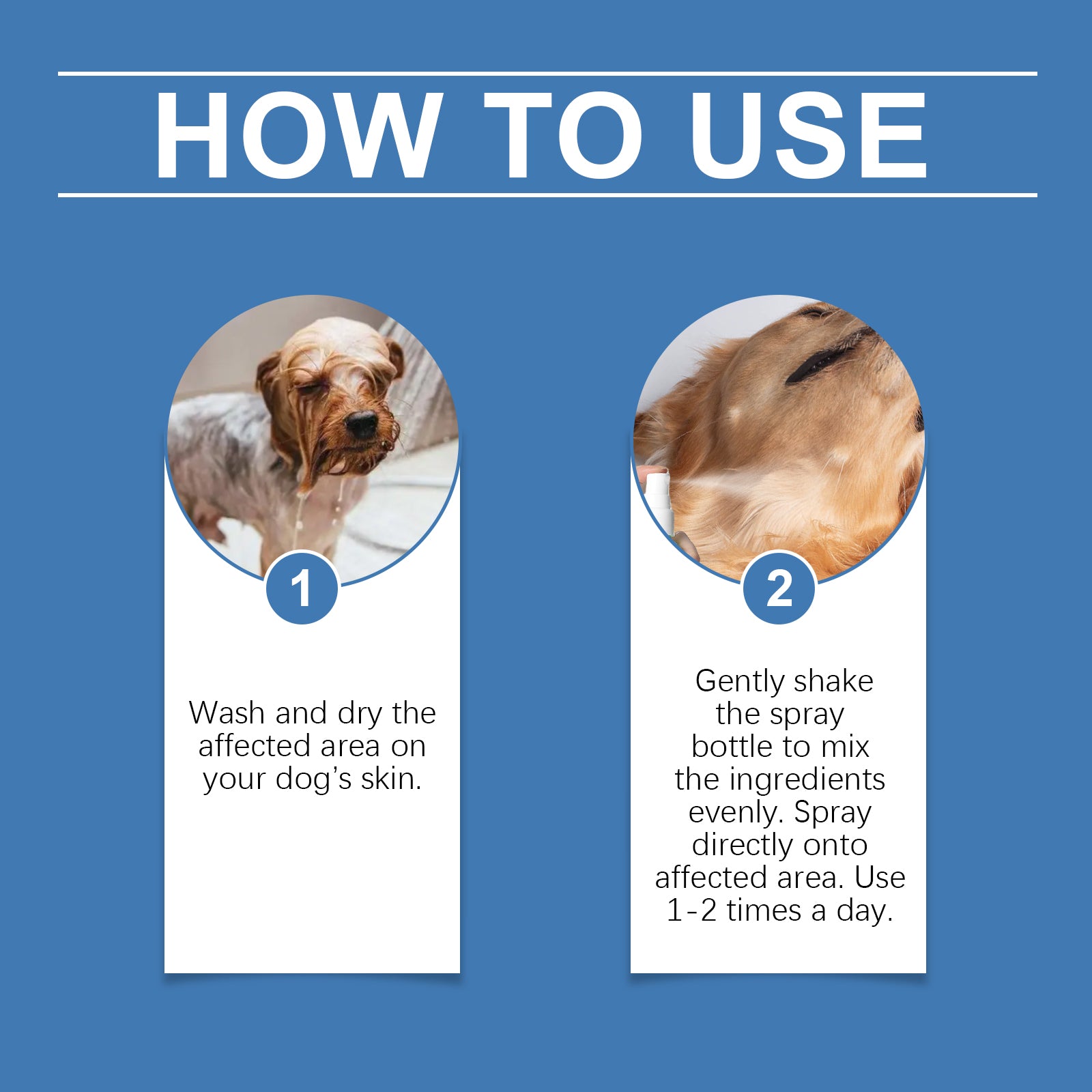 Yegbong Pet Fur Care Spray Pet cat and dog fur gentle cleaning care fur Bright shine
