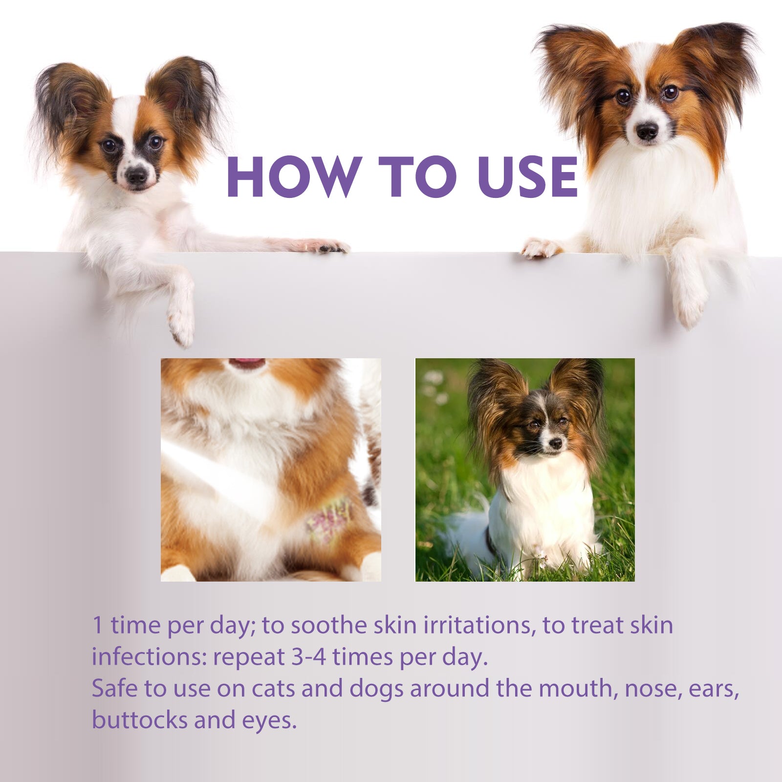 Yegbong Pet Skin Relief Spray, Relieves Dog And Cat Skin Itchiness Eliminates Mites Cleaning Care Spray
