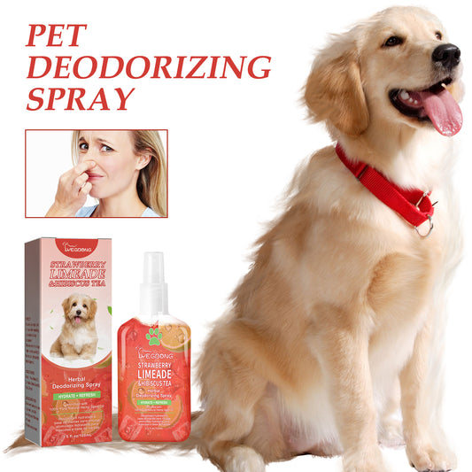Yegbong Pet Deodorant Spray, Indoor Cat And Dog Deodorizer Stay Fragrance Refreshing Spray