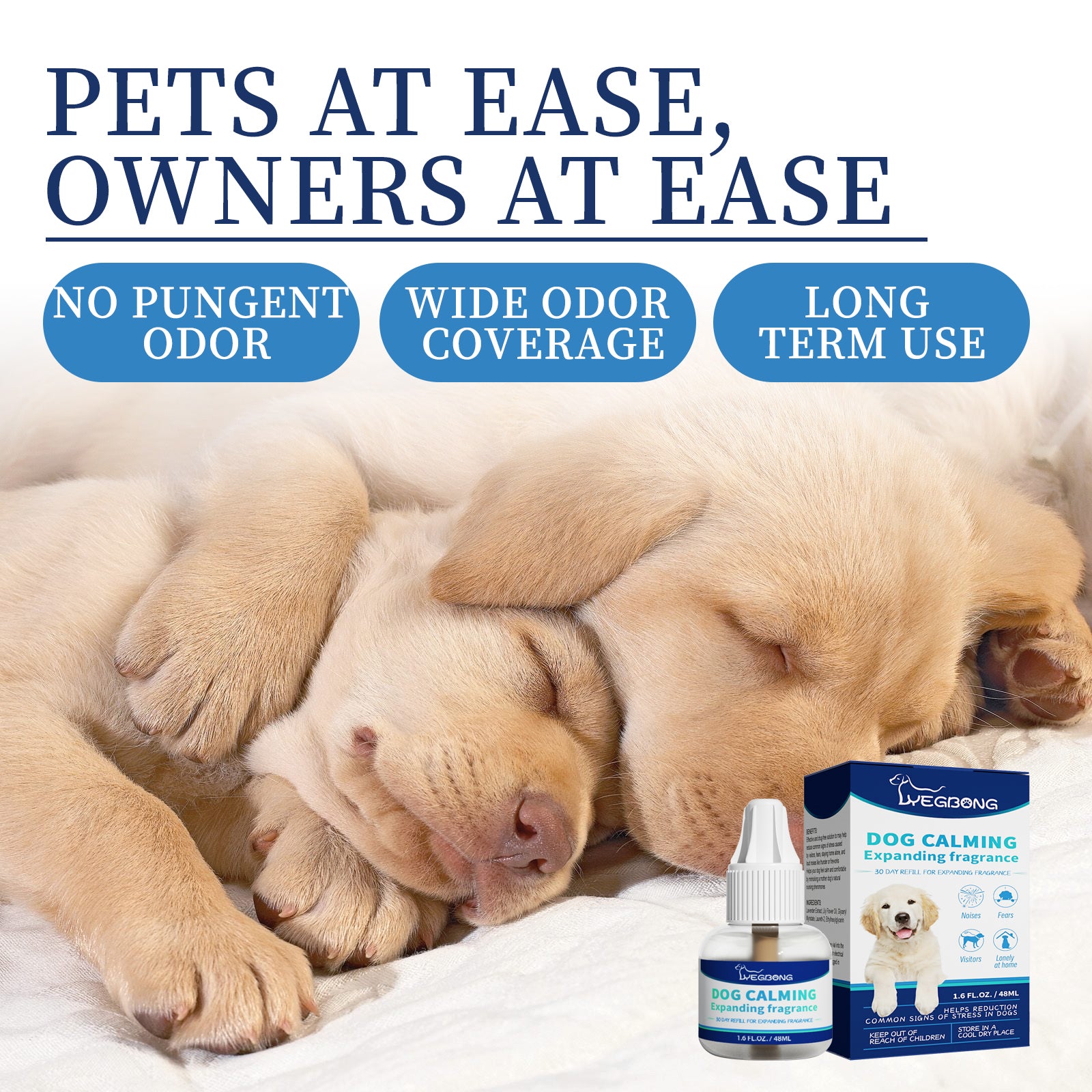 Yegbong Pet Emotional Care Solution, Relieve Cats And Dogs Anxiety Fretful Comfortable And Calm Care Liquid