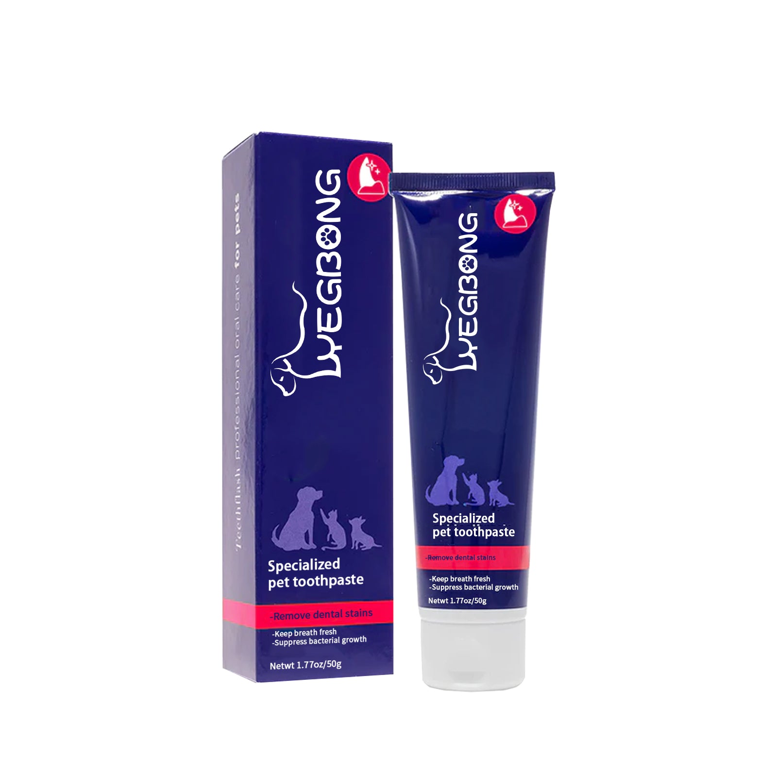 Yegbong Pet Mouth Cleaning Cream, Cats And Dogs Clean Bad Breath Tartar Stains White Teeth Cream