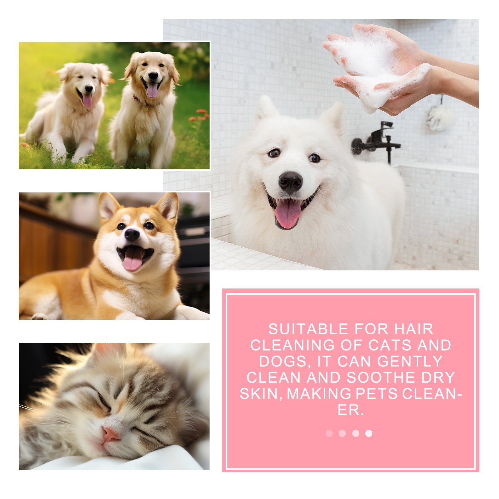 Yegbong Pet Soap, Relieve Itchy Skin For Cats And Dogs, Smooth Hair Care, Anti-Mite Cleaning Soap For Pets