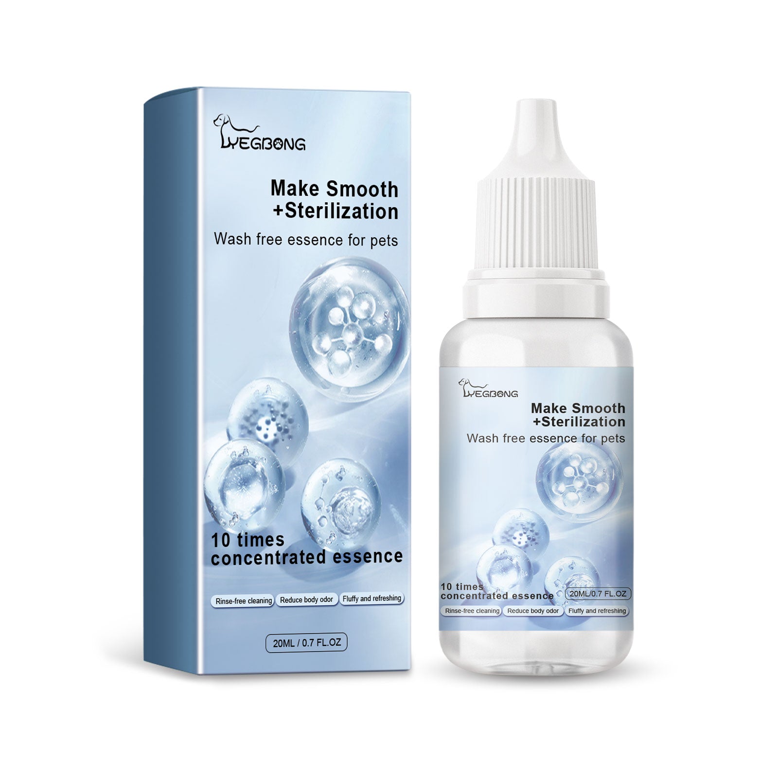 Yegbong Pet Leave-In Serum Water Free Deodorization For Cats And Dogs Clean And Supple Hair Retention Care