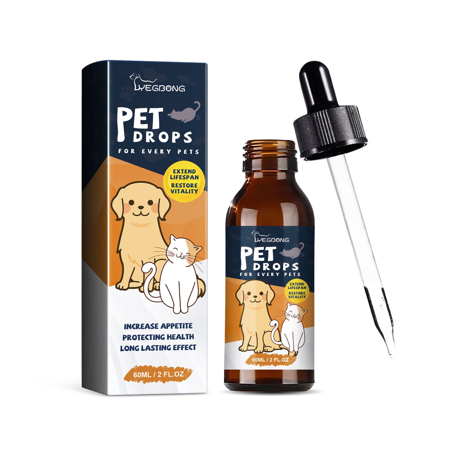 Yegbong Pet Drops For Every Pets, Energizing And Nourishing Pet Health Care Drops