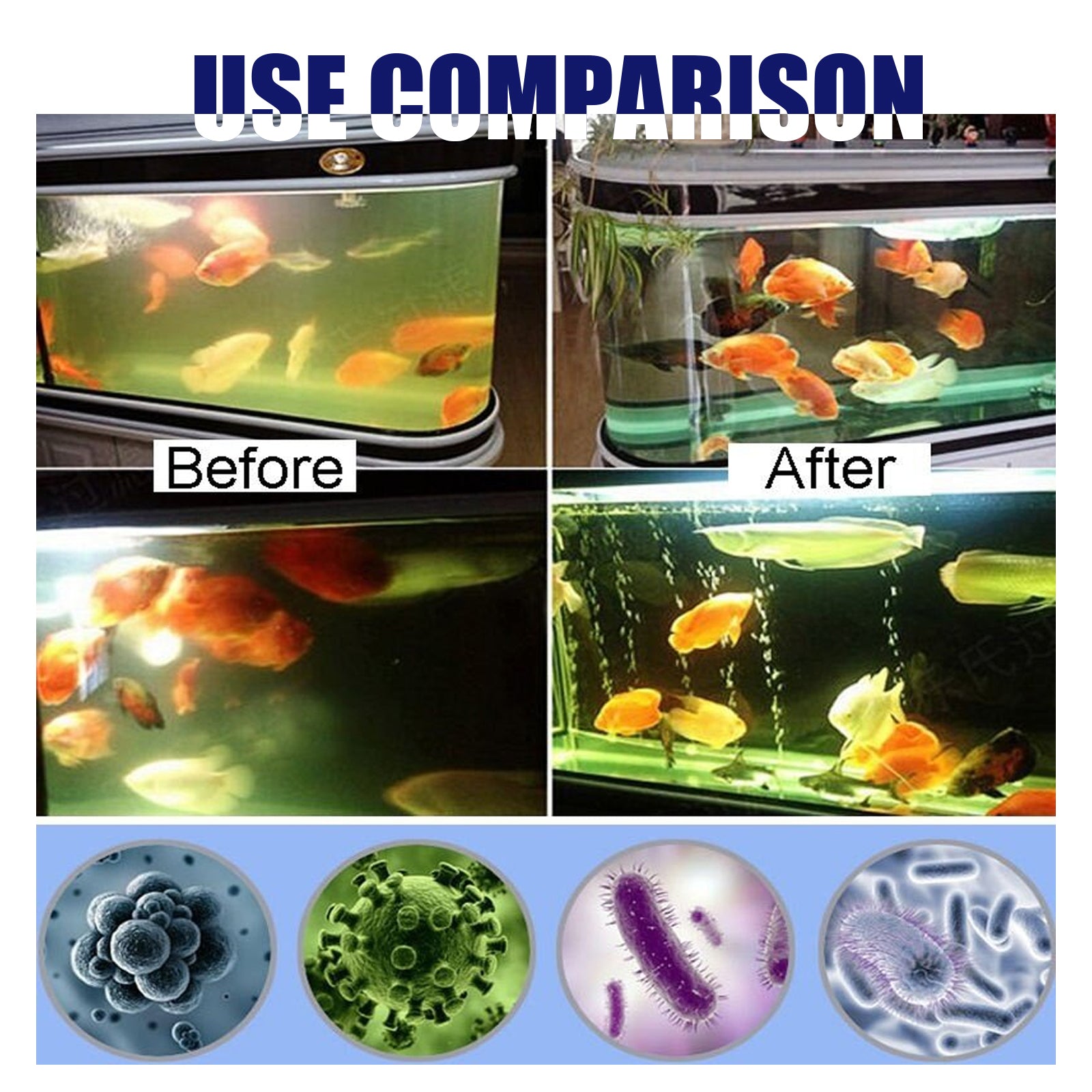 Yegbong Algae Removal, Aquarium Cleaning Agent Algae Removal Moss Fish Tank Moss Removal Agent Algae Removal From Green Water