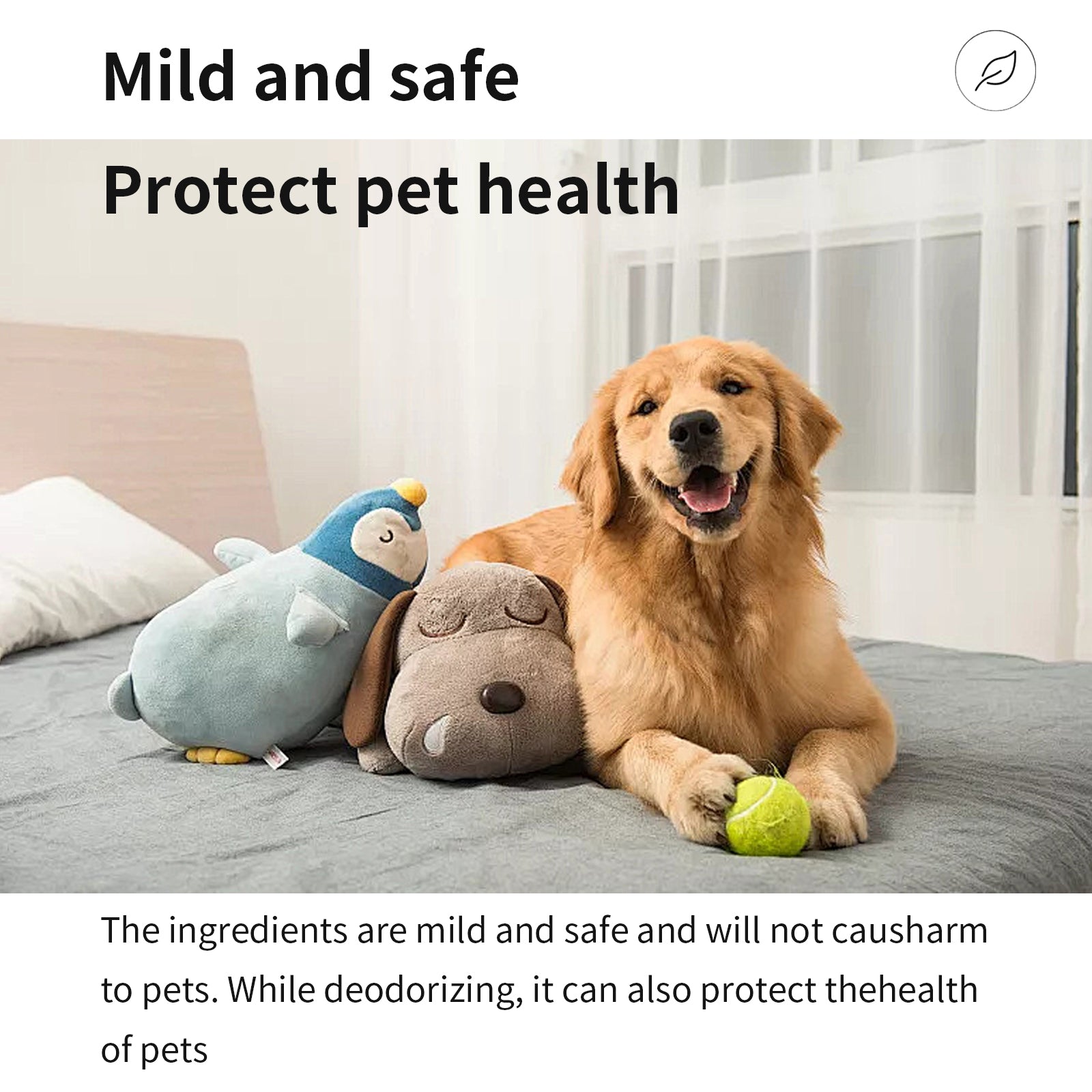 Yegbong Pet Fabric Deodorizer Spray, Fresh Air Clean Pet Odors Indoor Air Fresh Long-Lasting Deodorant
