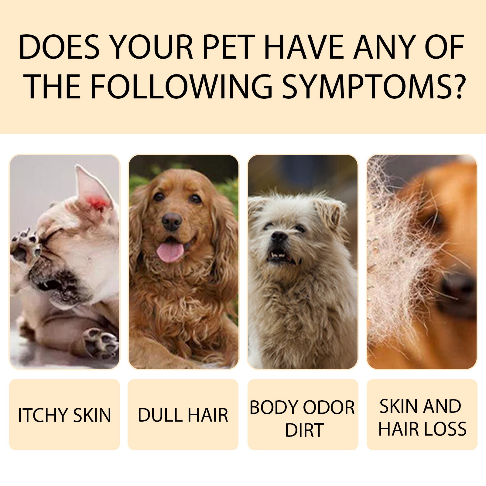 Yegbong Pet Shampoo, Gentle Cleansing Of Pet Cat And Dog Hair With Smooth Unknotted Shampoo