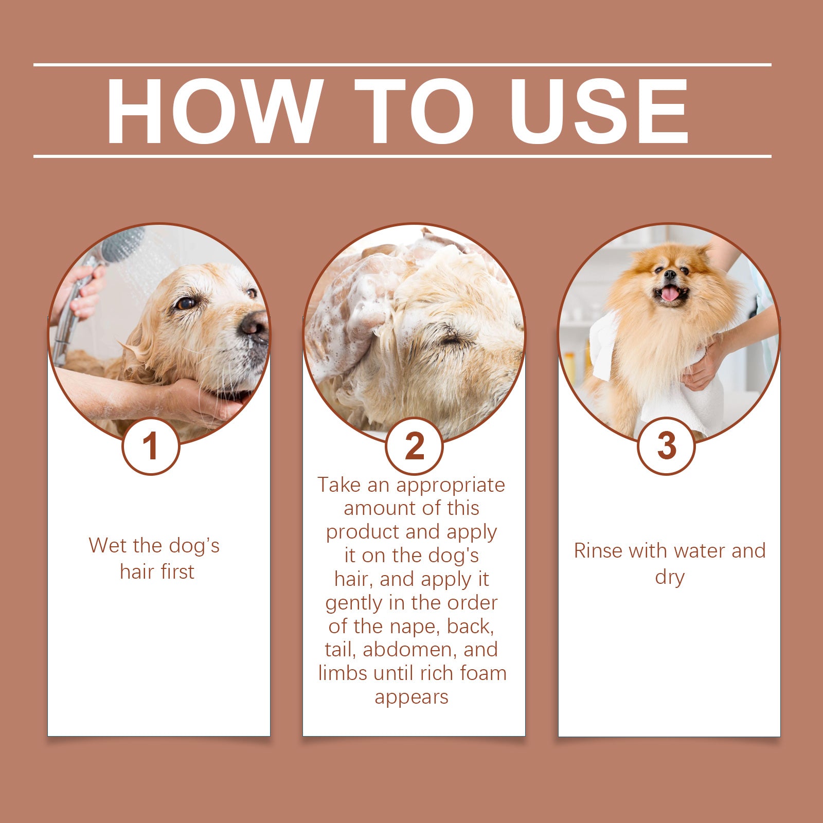 Yegbong Shampoo For Dogs Gentle Cleansing Shampoo For Dog Hair Moist, Smooth And Tangle-Free