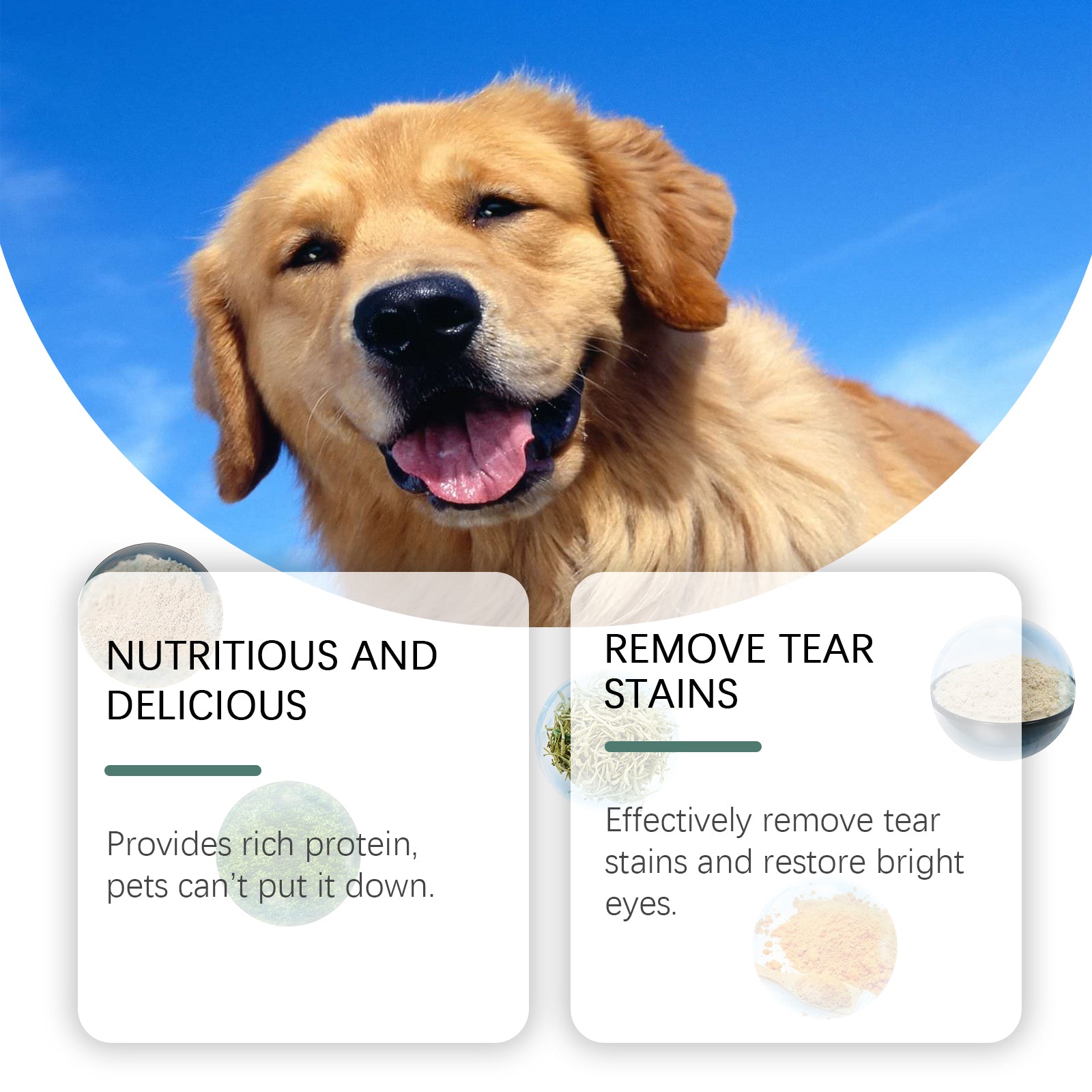 Yegbong Tear-Stained Eye Care Tablet For Dogs To Gently Clean Tear-Stained Eye Stains For Pet Dogs