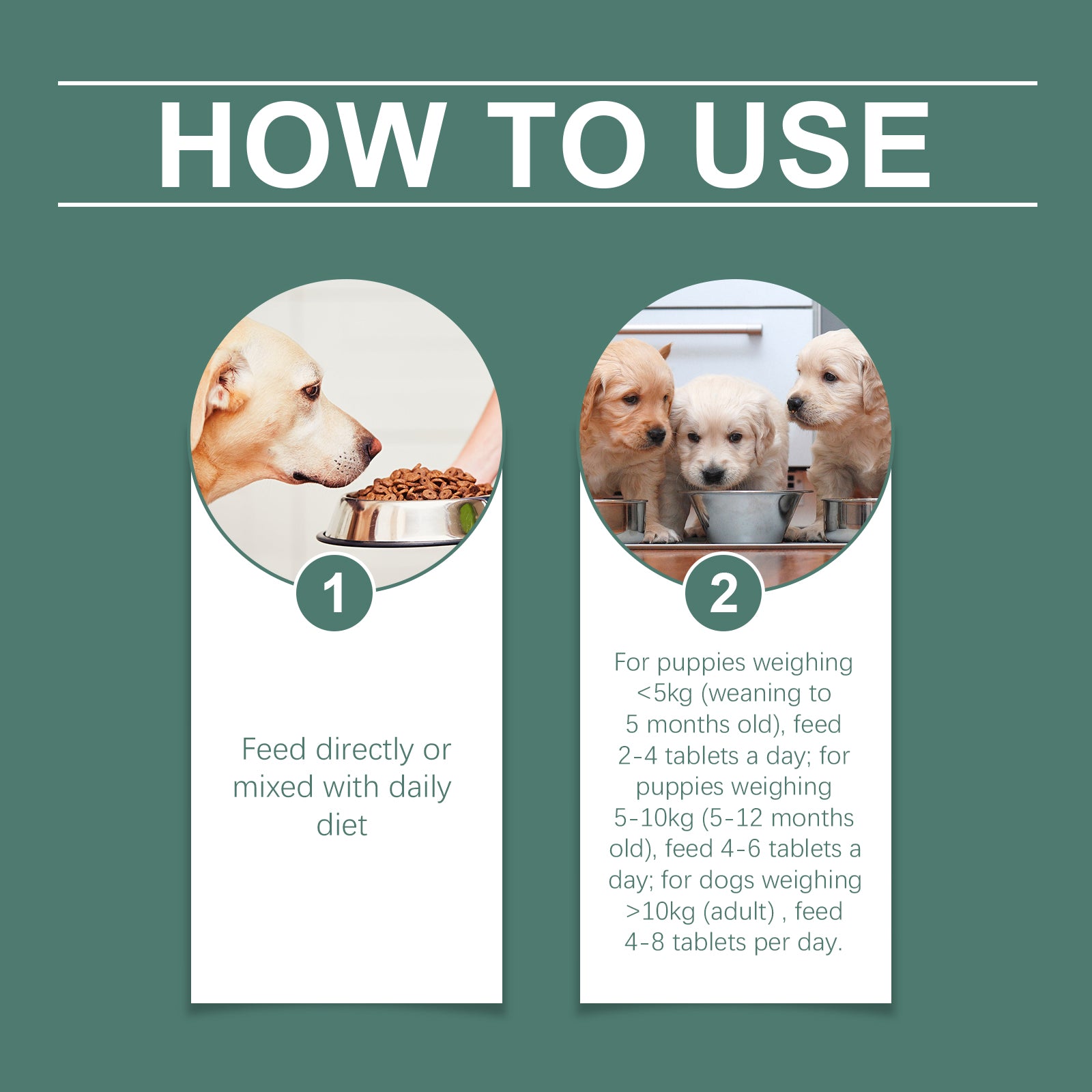 Yegbong Tear-Stained Eye Care Tablet For Dogs To Gently Clean Tear-Stained Eye Stains For Pet Dogs