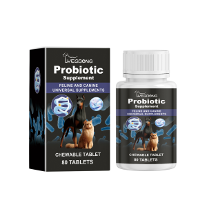 Yegbong Cats And Dogs General Compound Probiotic Tablets, Pets Absorb Nutrition Supplement Tablets Dog And Cat Nutrition