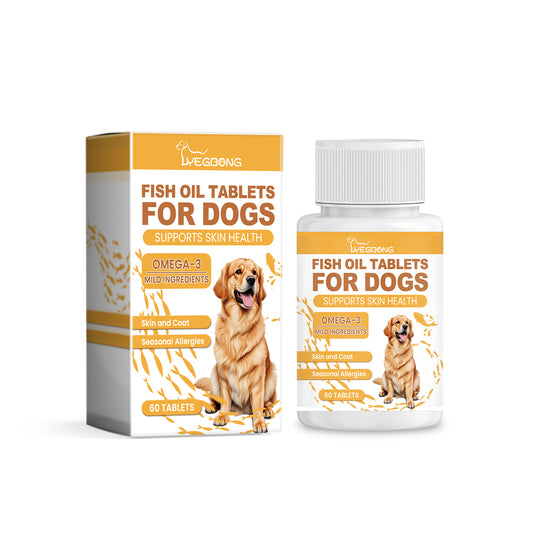 Yegbong Dog Multi-Dimensional Fish Oil Tablet Pet Dog Hair Care Moisturize Skin Care Pet Health