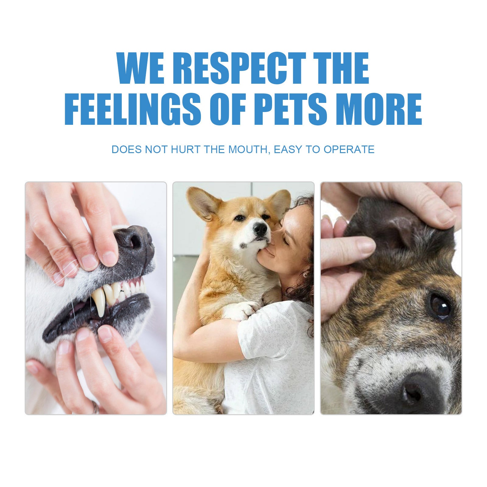 Yegbong Pet Dental Finger Wipes, Bad Breath Tartar Teeth Yellow Dog Clean Mouth Care Finger Cover