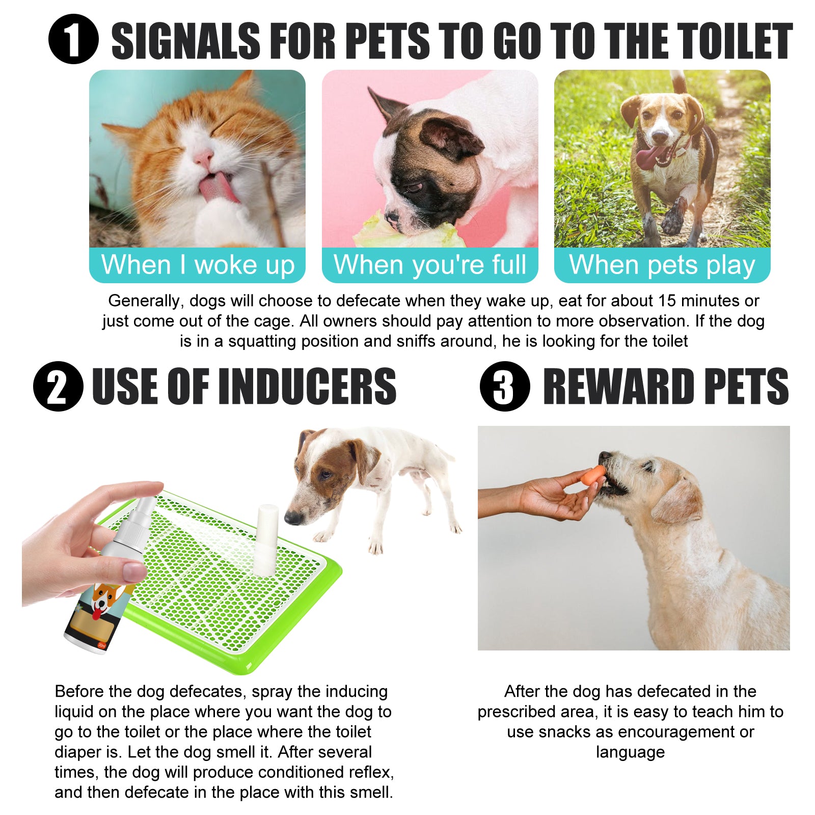 Yegbong Pet Defecation Locator Spray, Pet Poop Location Pet Cats And Dogs Locate Defecation Inducers