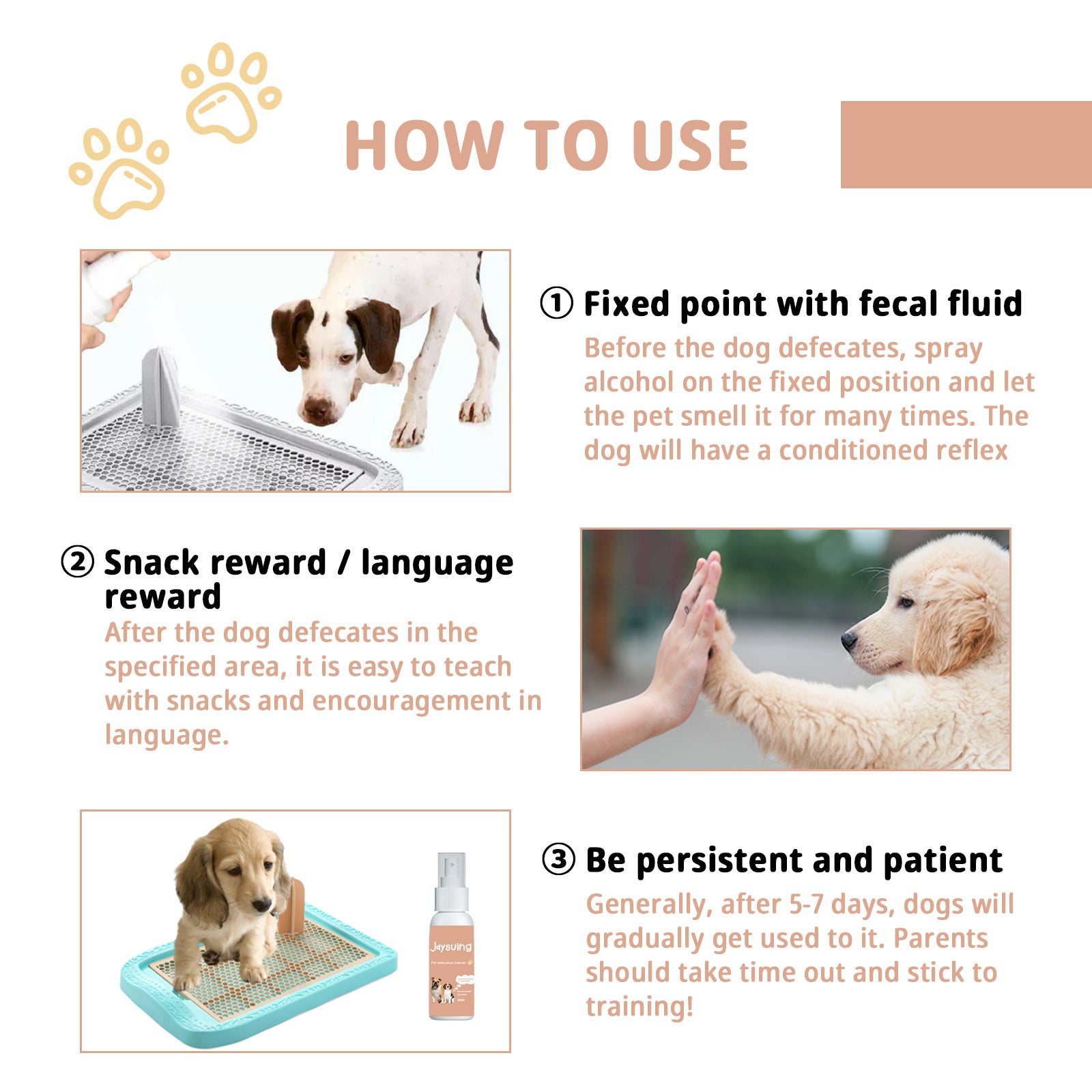 Jaysuing Pet Defecation Inducer, Pet Spot Training Toilet Induction Pet Toilet Inducer