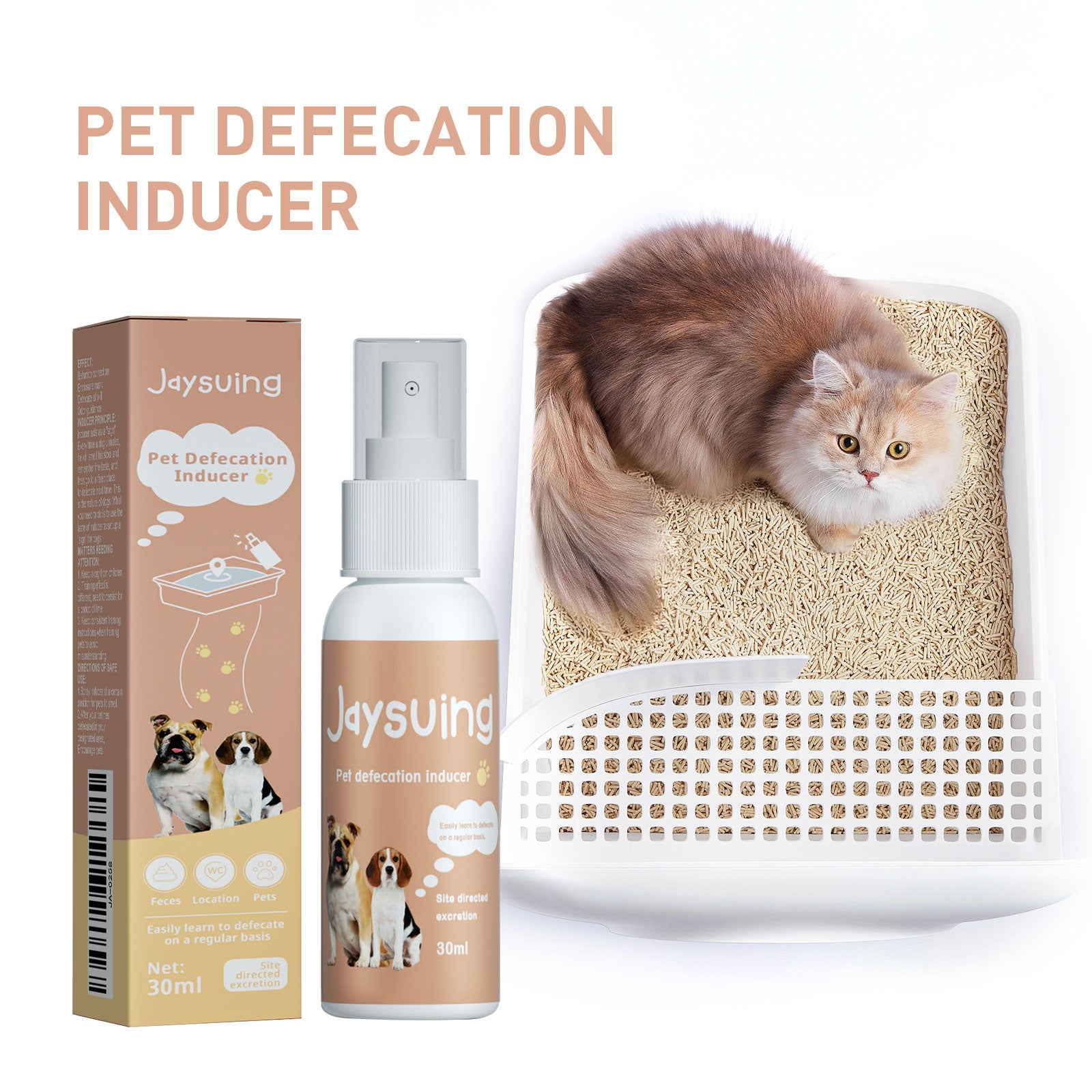 Jaysuing Pet Defecation Inducer Spot-Training Induction Spray Pet Toilet Inducer